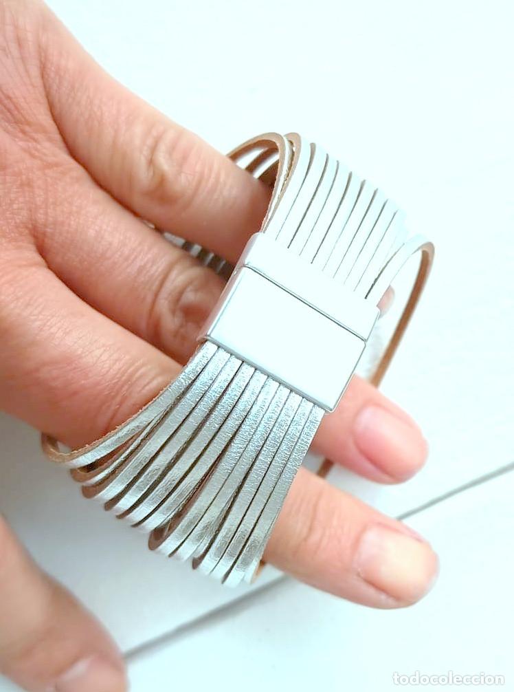 Joyeria: Pulsera l&iacute;neas m&uacute;ltiple color plata, Nueva - Foto 7