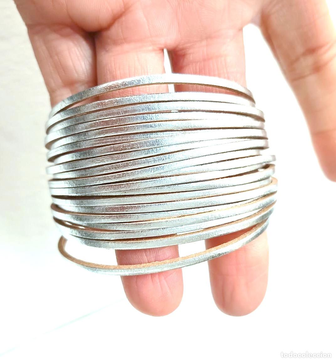 Joyeria: Pulsera l&iacute;neas m&uacute;ltiple color plata, Nueva - Foto 8