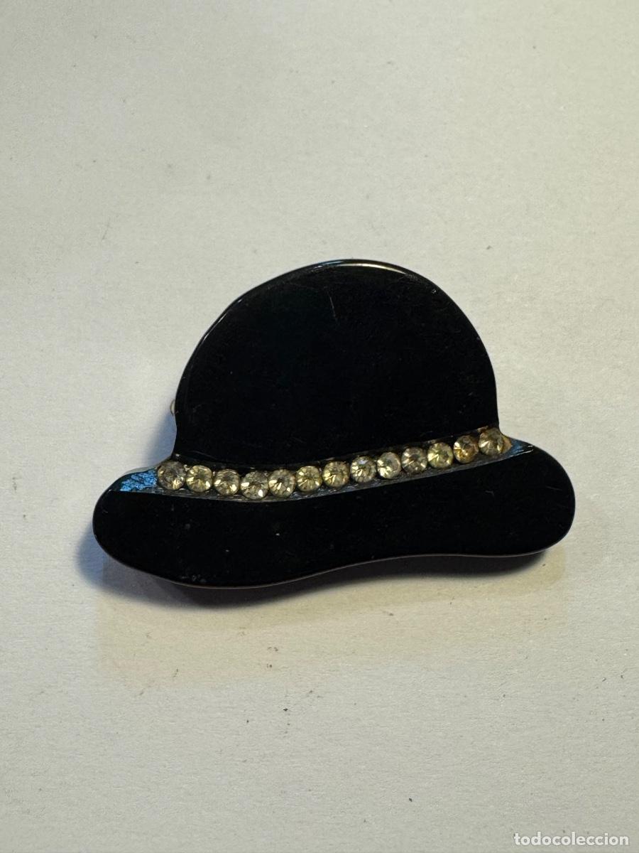 Joyeria: BROCHE SOMBRERO CON SIMIL BRILLANTES / COMPRA M&Iacute;NIMA 5 &euro;