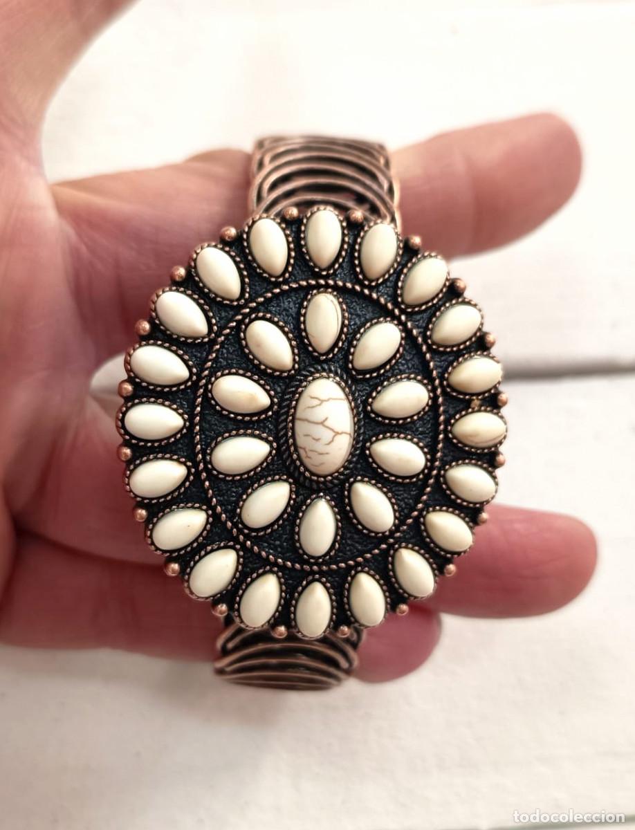 Joyeria: Pulsera color cobrizo y estilo jaspe , se adapta a tu mu&ntilde;eca , Nueva