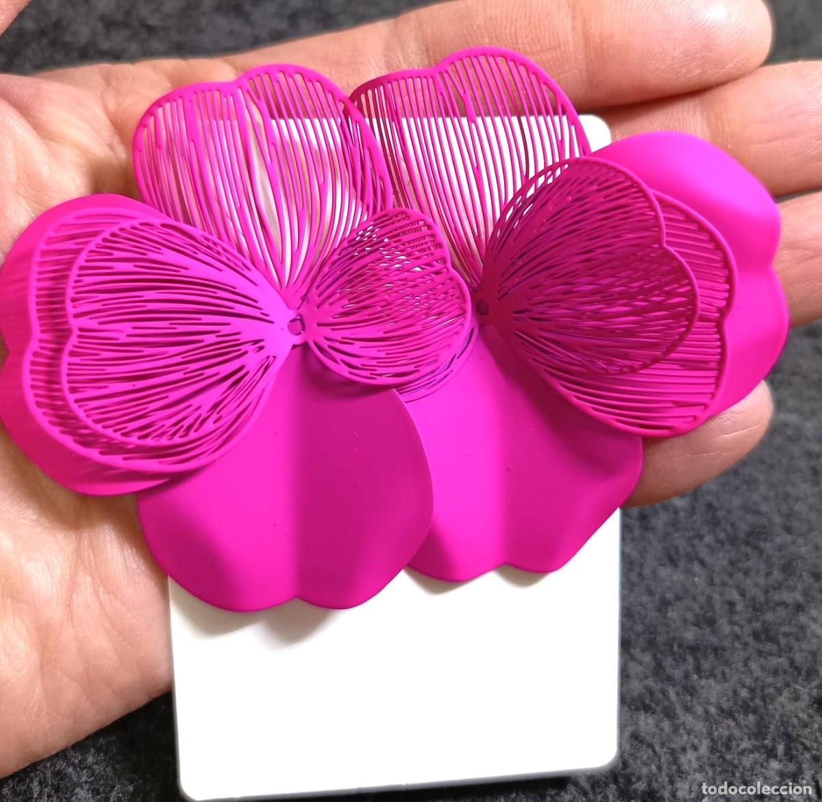 Joyeria: Espectaculares pendientes color fucsia, Nuevos
