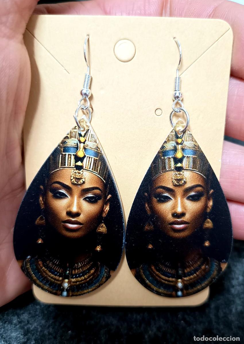 Joyeria: Pendientes largos bella mujer egipcia, Nuevos