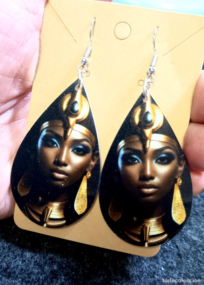 Joyeria: Pendientes largos bella mujer egipcia, Nuevos
