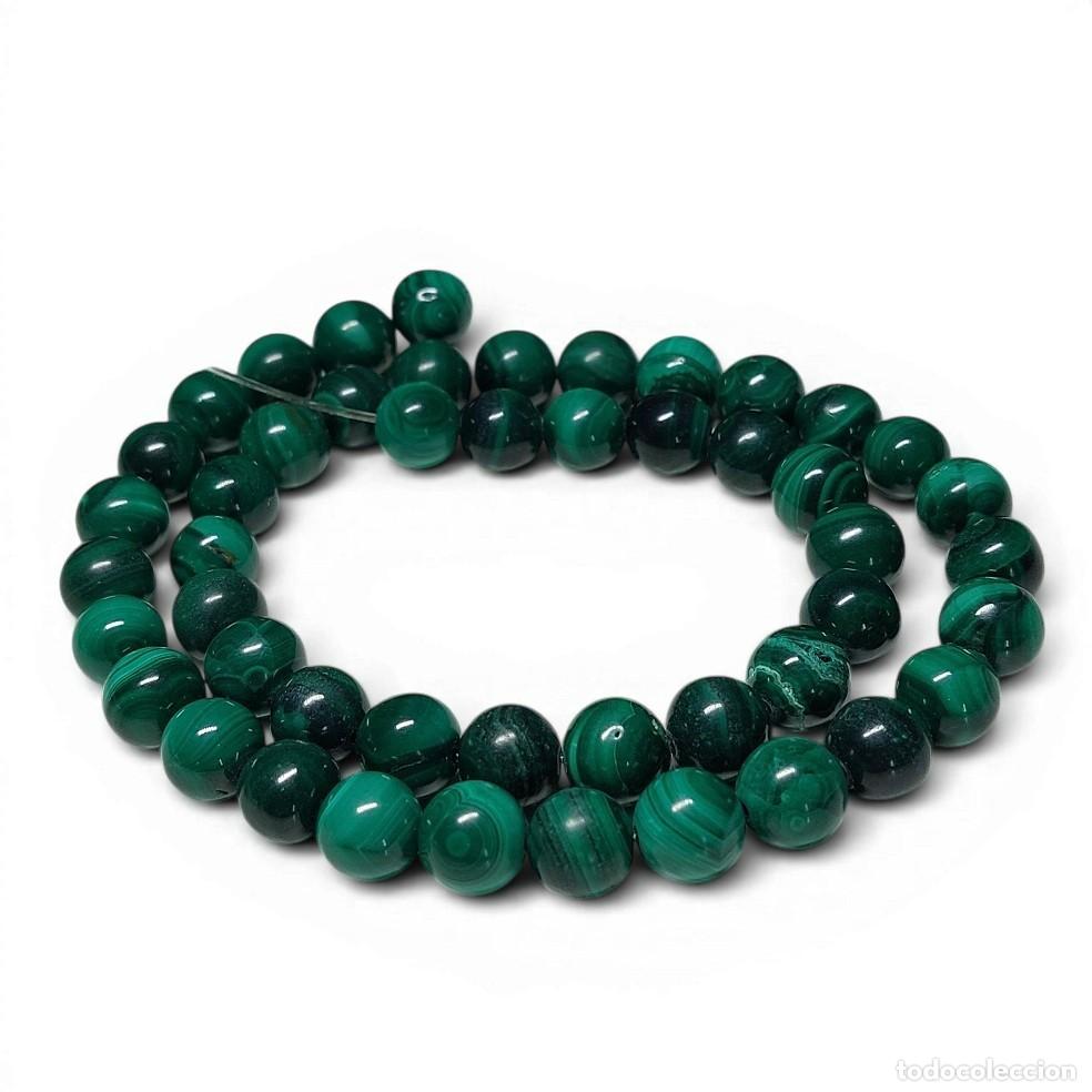 Joyeria: Hilo de Bolas de Malaquita 8mm