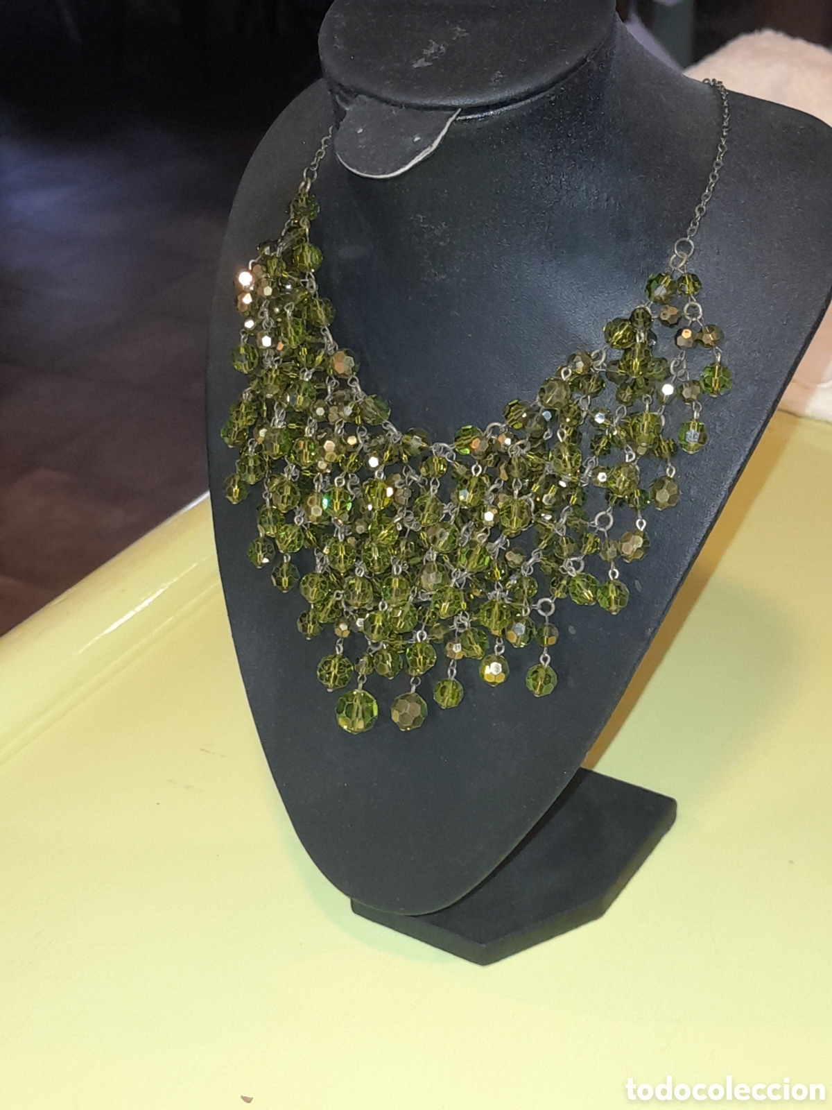 Joyeria: Collar de cristal de roca a&ntilde;os 50