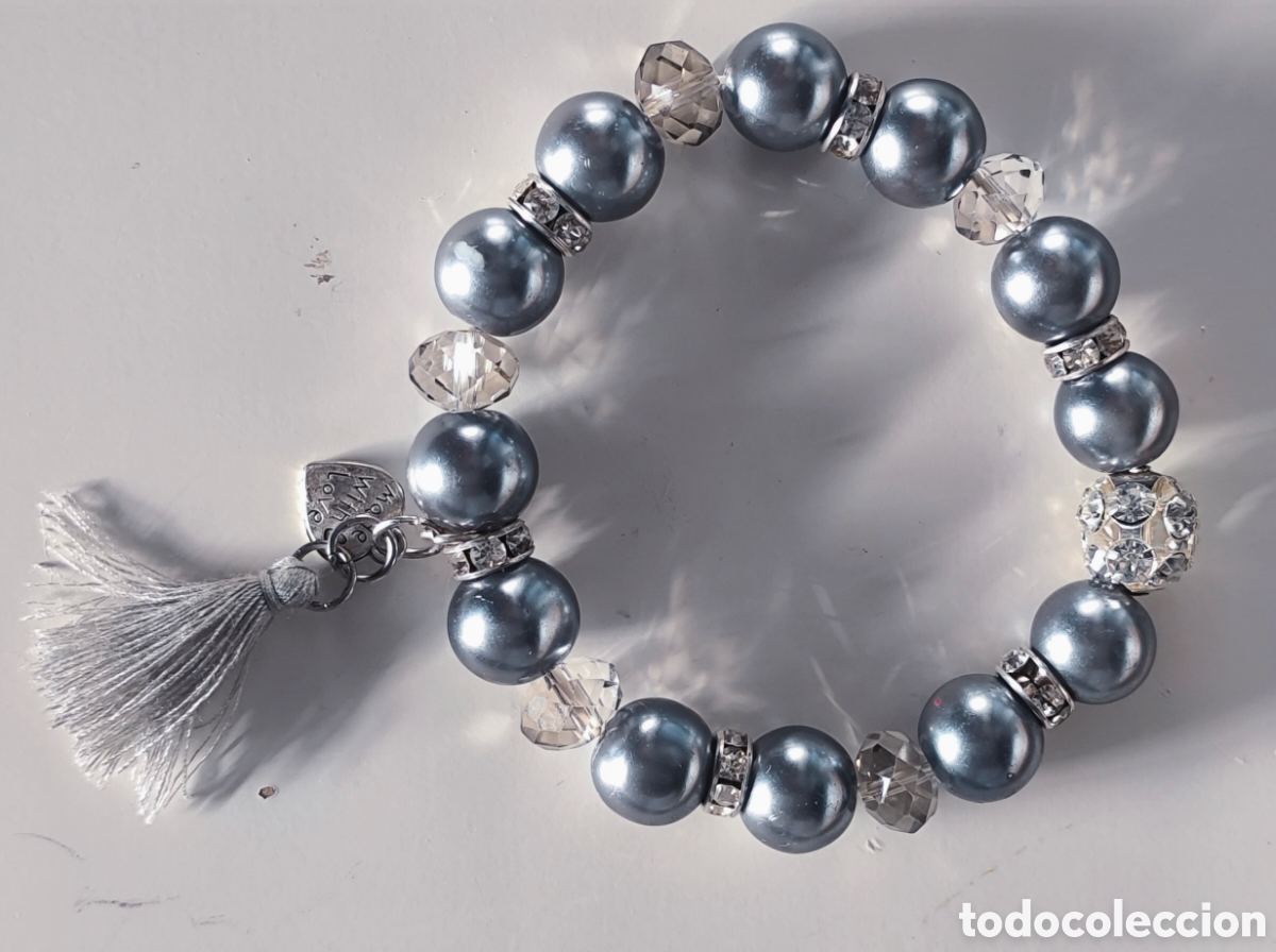 Joyeria: Vendo preciosa pulsera imitaci&oacute;n perla australiana hecha a mano