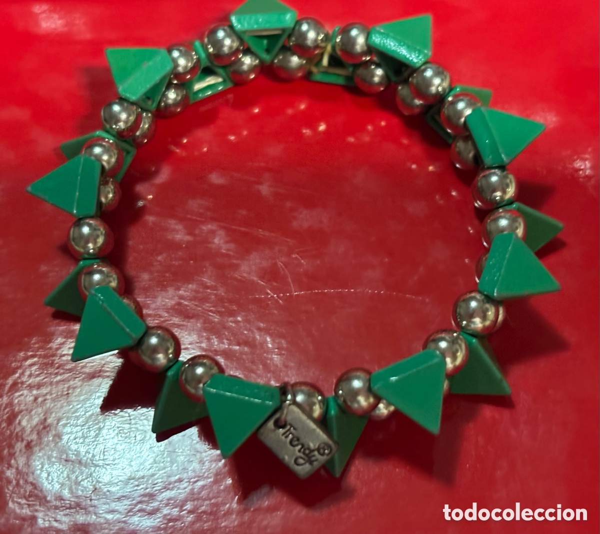 Joyeria: Pulsera el&aacute;stica color verde - Foto 1