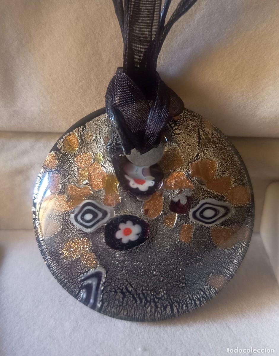Joyeria: DIJE DE CRISTAL DE MURANO EN TONOS DORADO Y NEGRO. ANTICA MURRINA