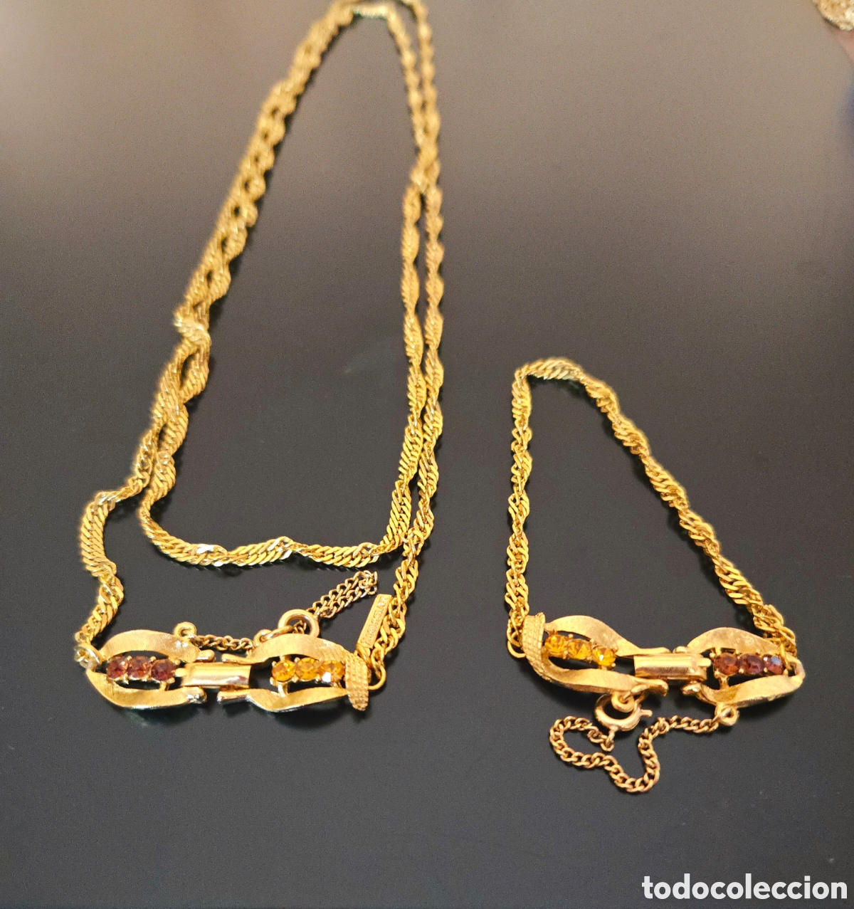 Joyeria: Vintage Corocraft necklace and bracelet