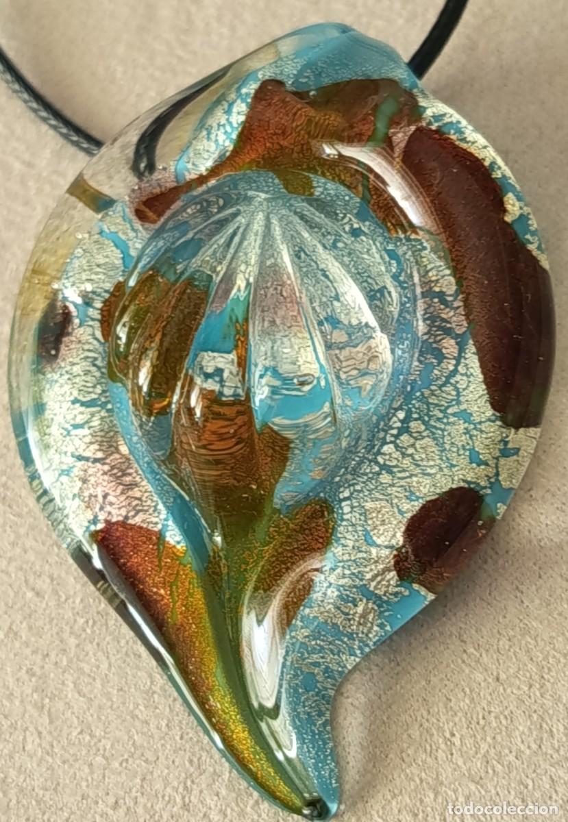 Joyeria: ORIGINAL COLGANTE DE CRISTAL DE MURANO EN TONOS VARIADOS