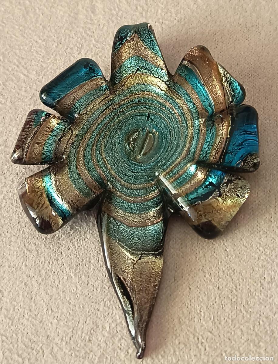 Joyeria: ORIGINAL COLGANTE DE CRISTAL DE MURANO EN TONALIDADES AZULES