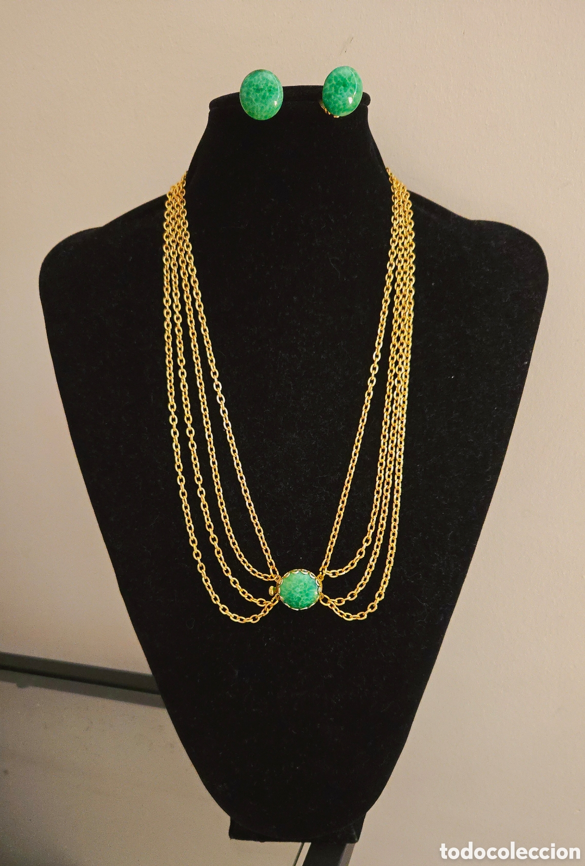 Joyeria: Vintage collar y pendientes Western Germany