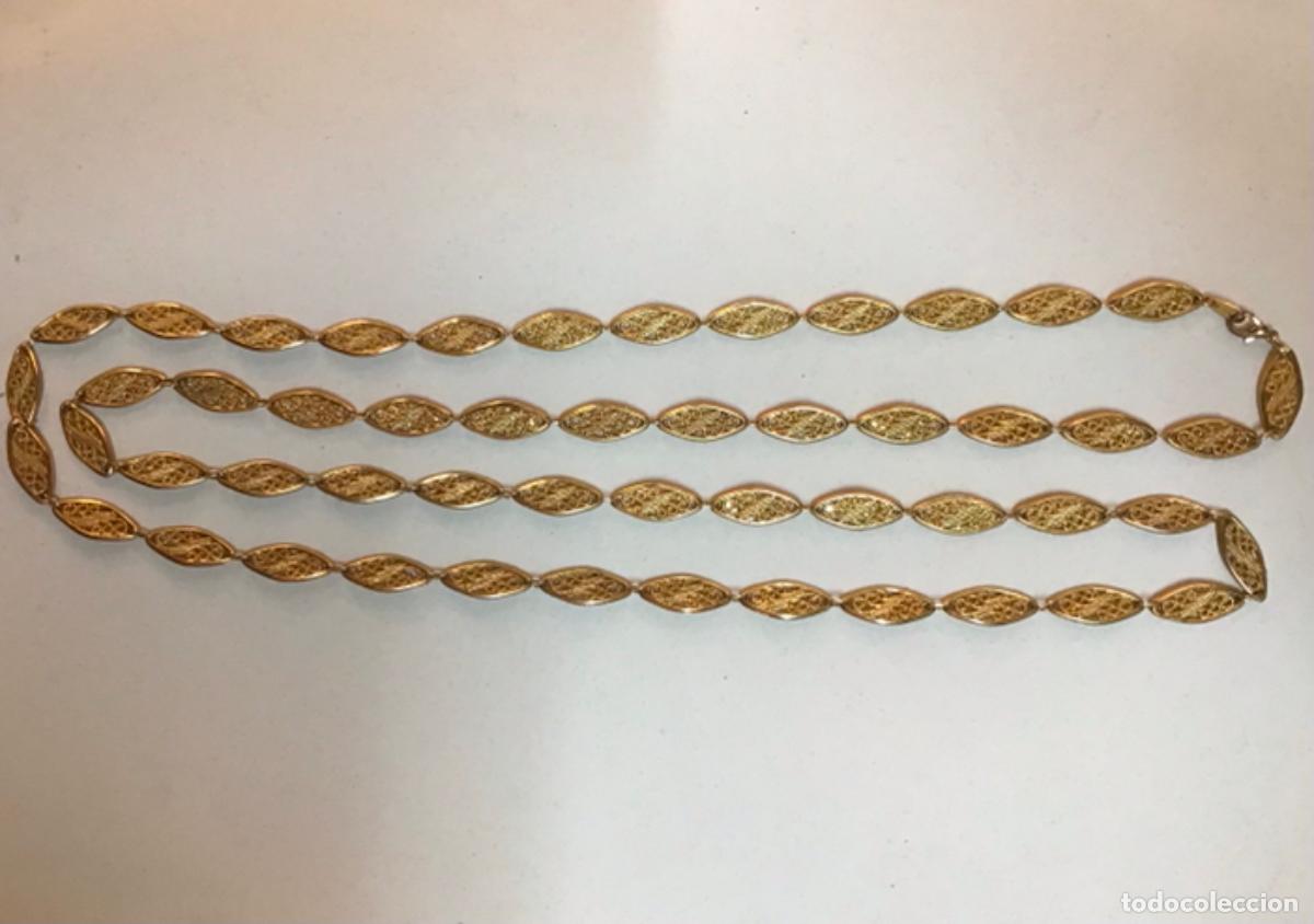 Joyeria: COLLAR DE PIEZAS DORADAS, MUY LARGO - Foto 2