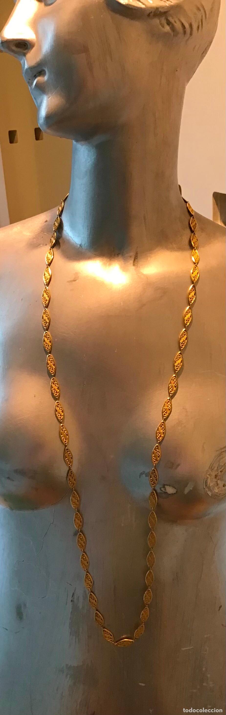 Joyeria: COLLAR DE PIEZAS DORADAS, MUY LARGO - Foto 3