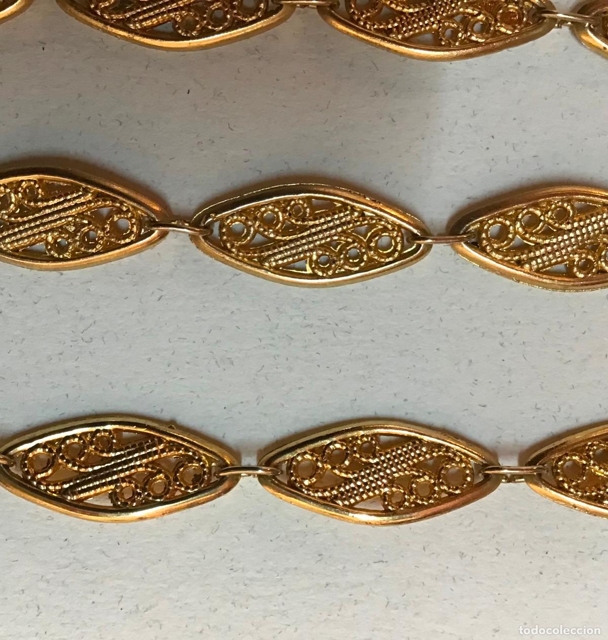 Joyeria: COLLAR DE PIEZAS DORADAS, MUY LARGO - Foto 1