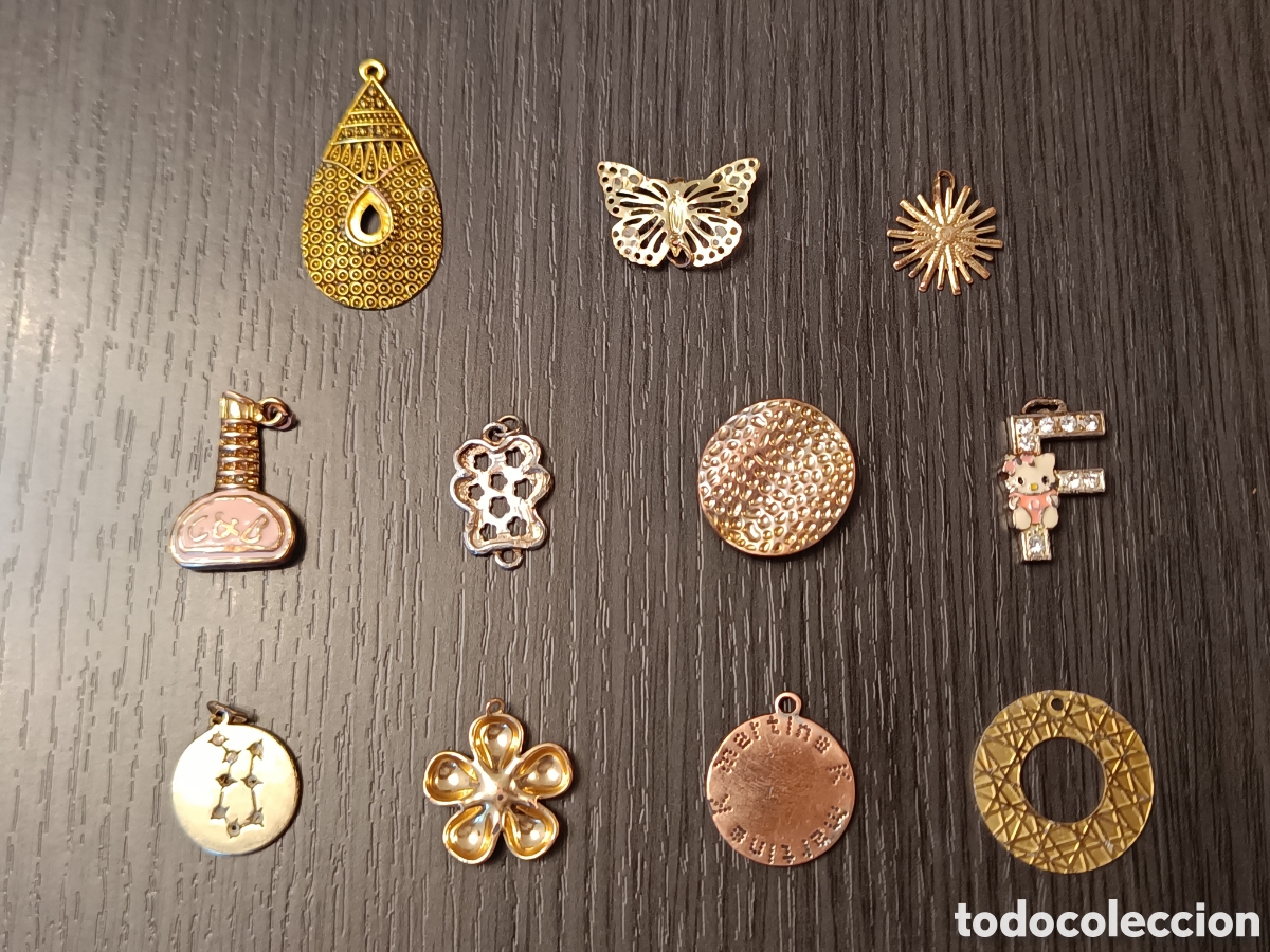 Joyeria: Lote Diversos Colgantes Medianos Dorados
