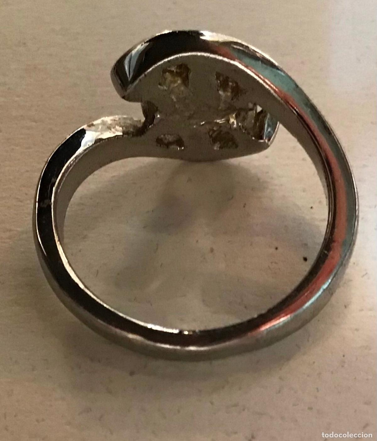 Joyeria: ANILLO PLATEADO Y CRISTAL - Foto 2