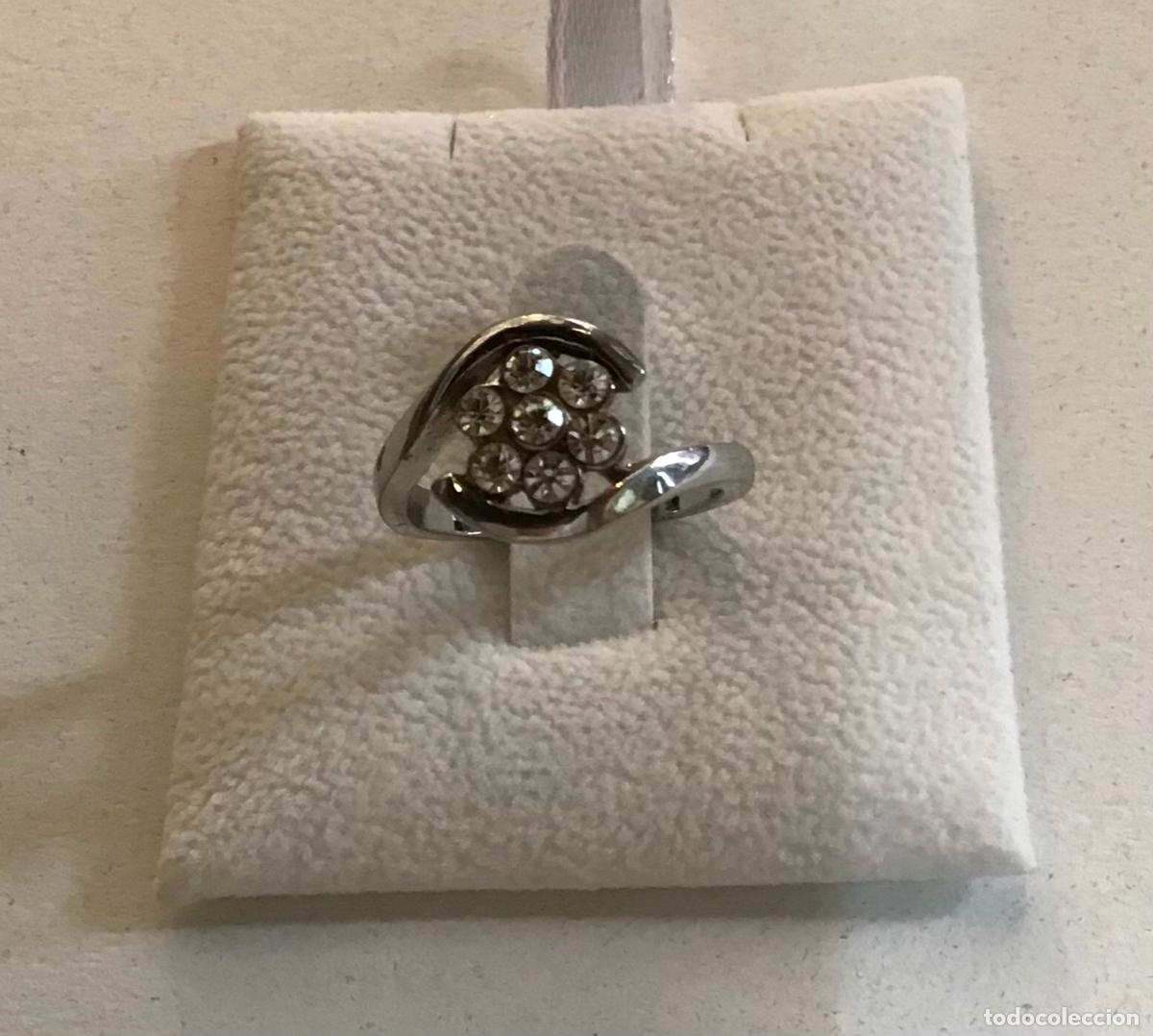 Joyeria: ANILLO PLATEADO Y CRISTAL - Foto 4