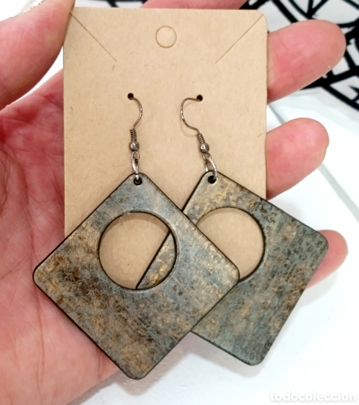 Joyeria: Pendientes vintage largos a&ntilde;os 90's, nuevos