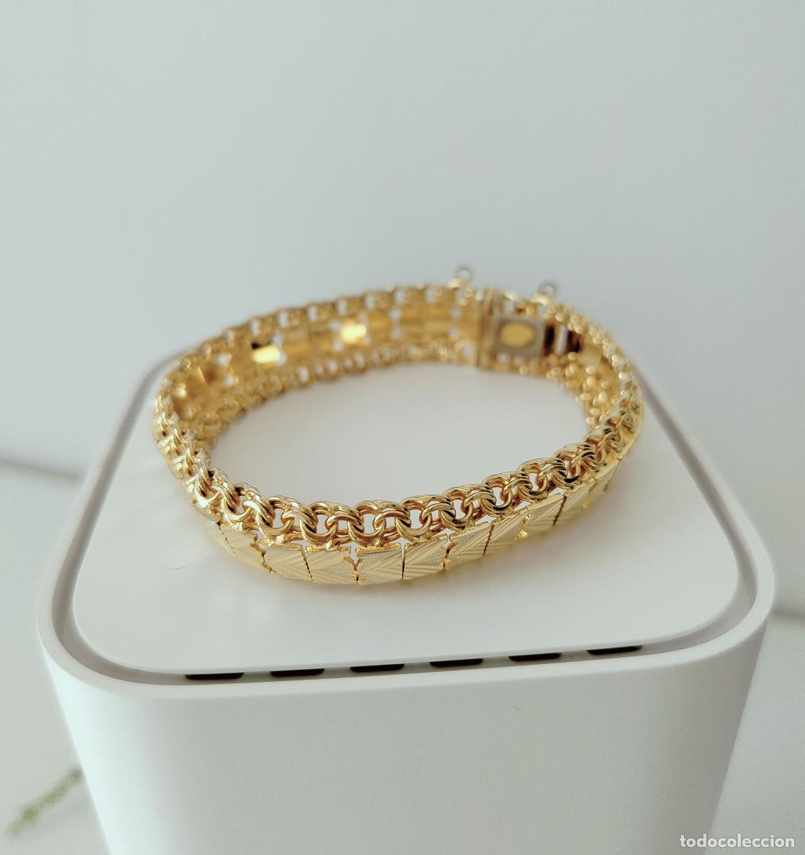 Joyeria: Pulsera dorada vintage / Pulsera con cierre de seguridad