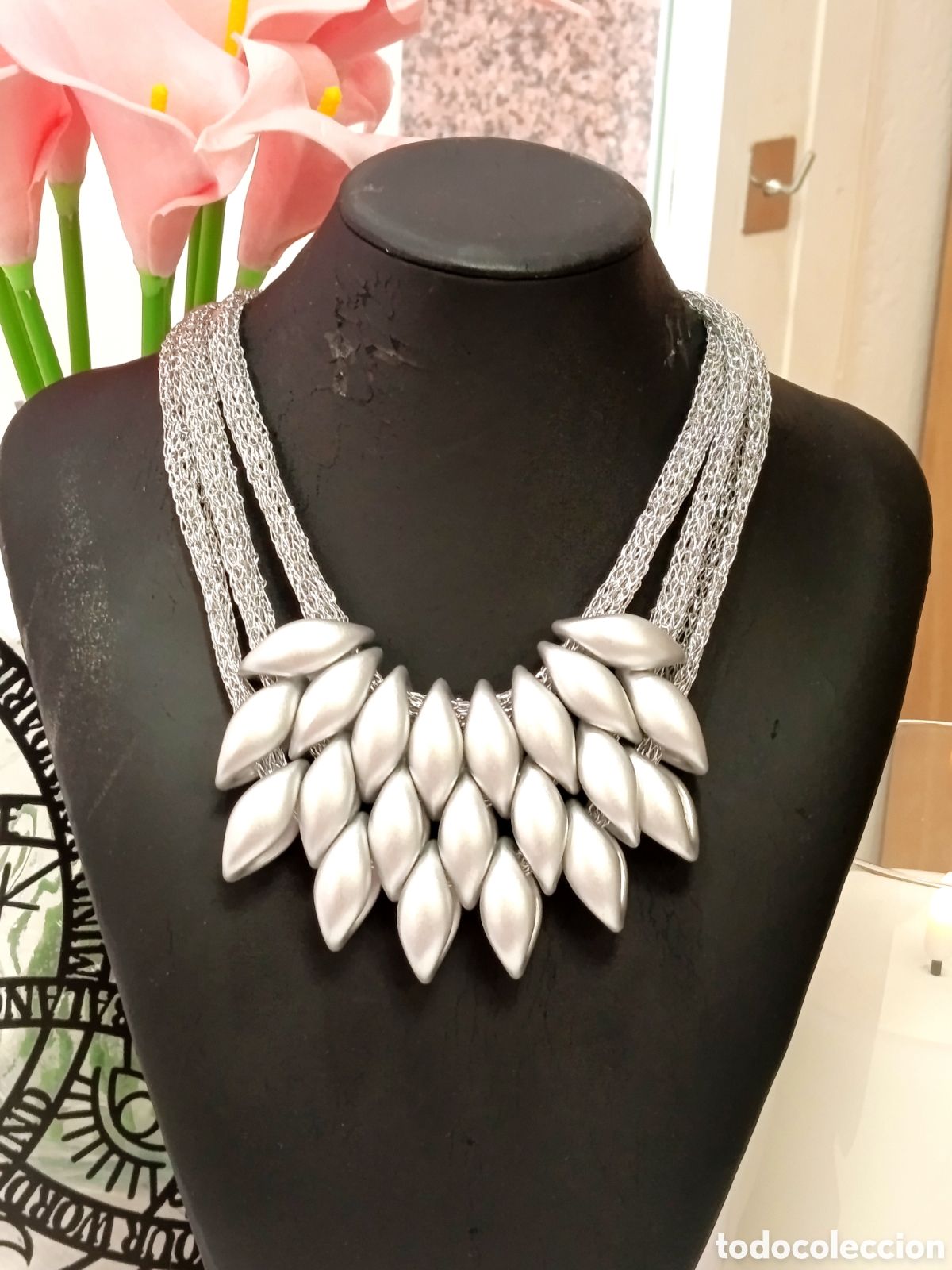 Joyeria: Collar color plata satinada, nuevo - Foto 2