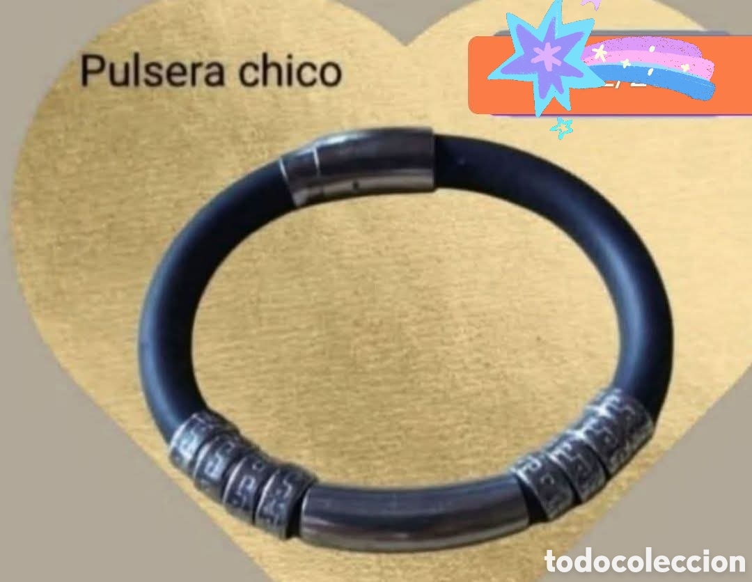 Joyeria: :::: A12 - PULSERA CHICO CAUCHO Y ACERO