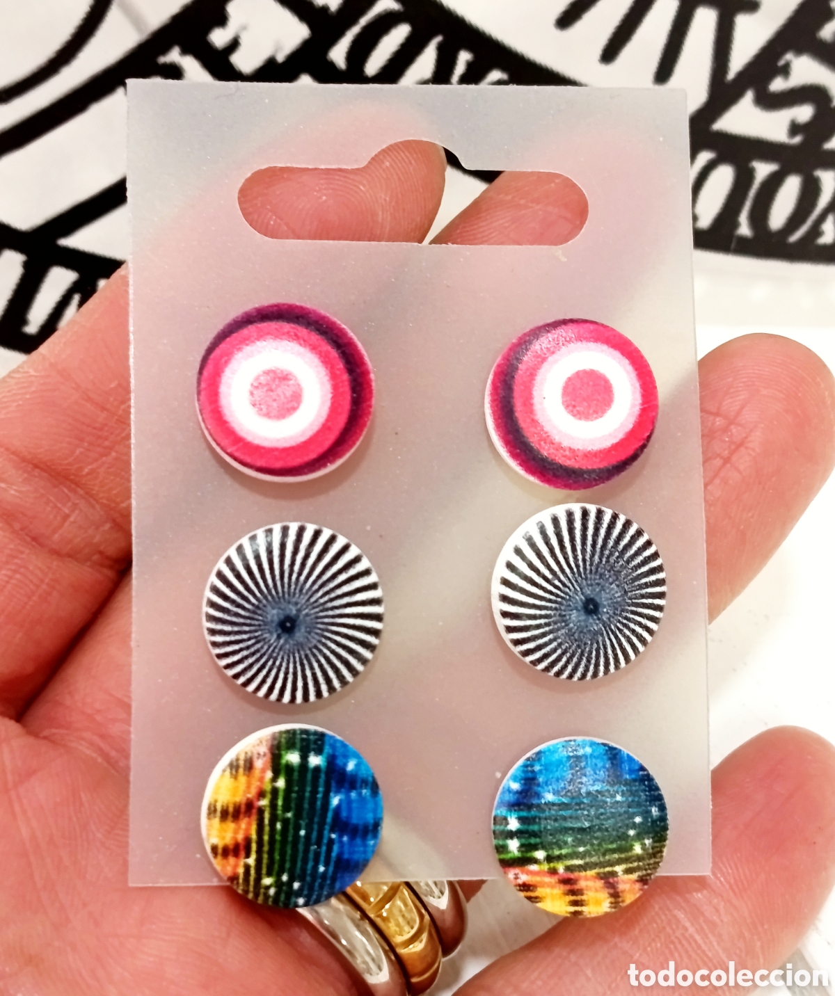 Joyeria: Set de 3 pares de pendientes, a&ntilde;o 2000, nuevos - Foto 1