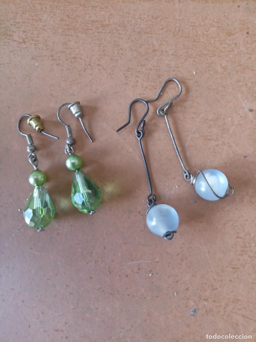 Joyeria: Lote 2 pares de pendientes bisuteria