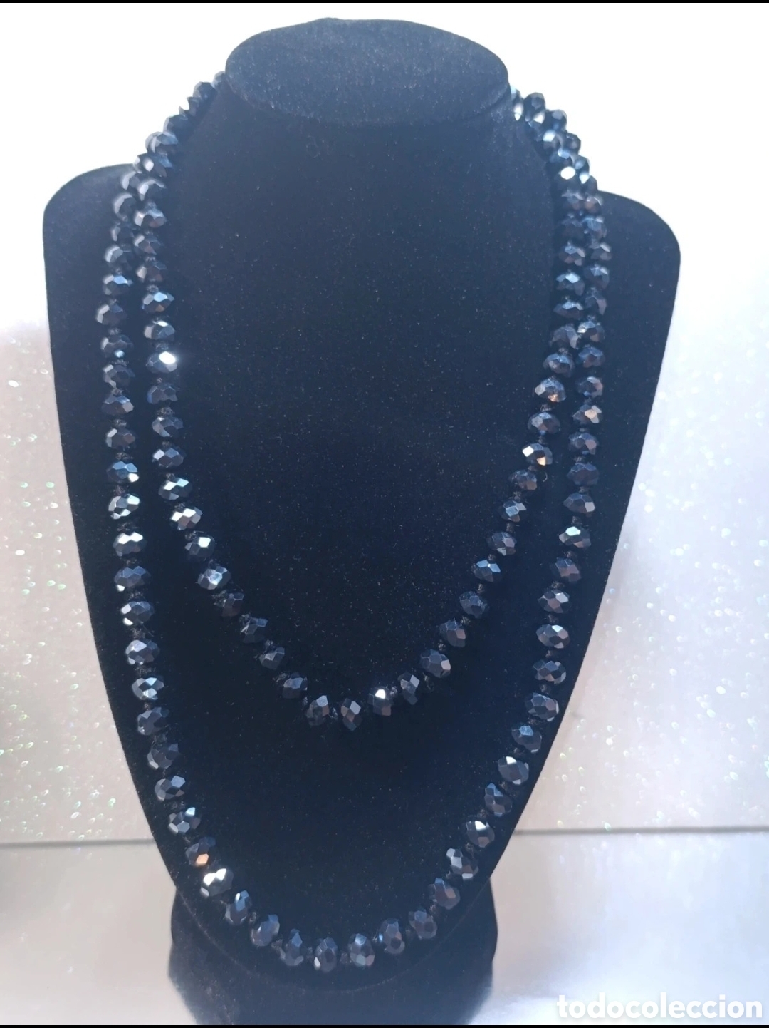 Joyeria: Collar 53 cms acrilicos negros