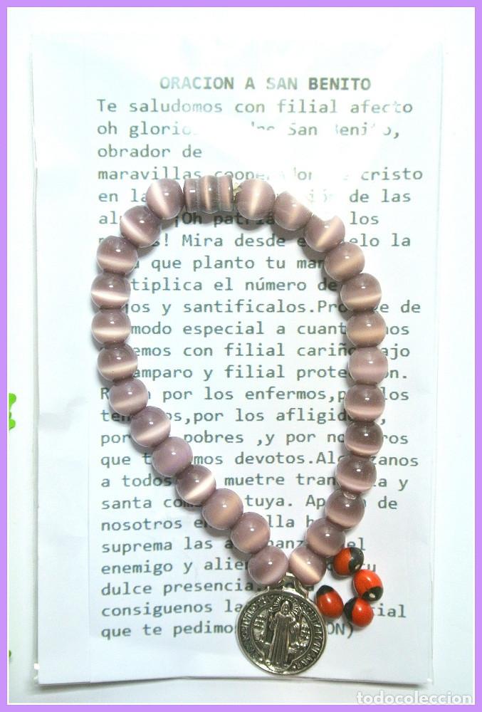 Joyeria: Pulsera de protecci&oacute;n de San Benito, preparada energ&eacute;ticamente con Palo Santo y Huayruro, Nueva