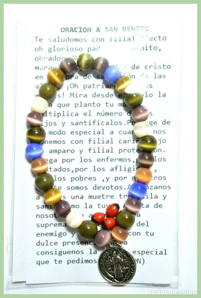 Joyeria: Pulsera de protecci&oacute;n de San Benito, preparada energ&eacute;ticamente con Palo Santo y Huayruro, Nueva