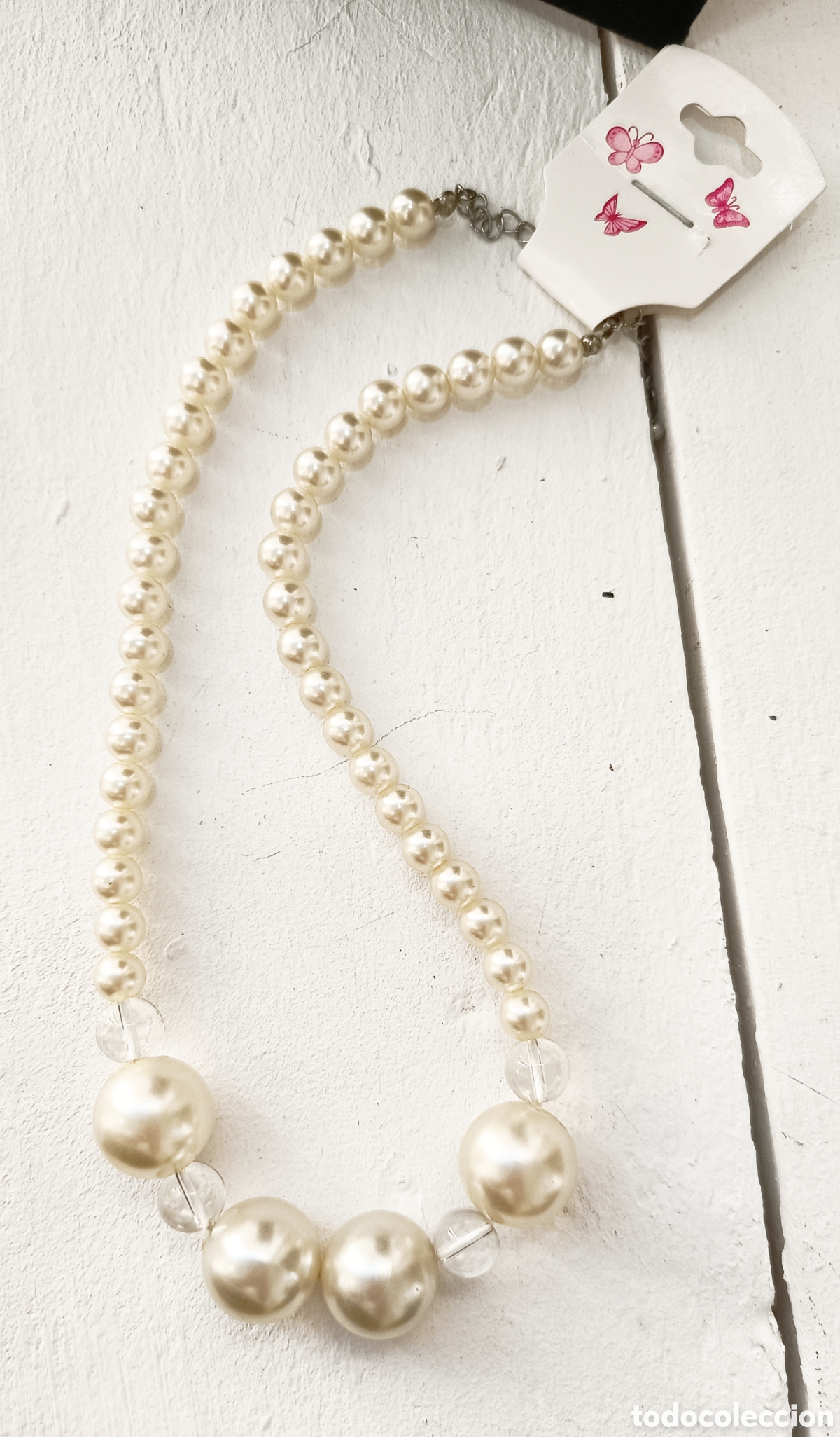 Joyeria: Collar corto perlas, a&ntilde;o 2000, nuevo - Foto 4