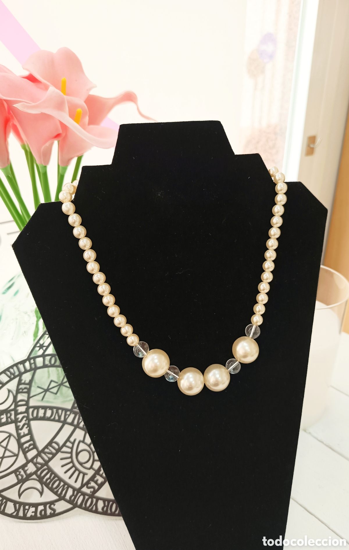Joyeria: Collar corto perlas, a&ntilde;o 2000, nuevo - Foto 1