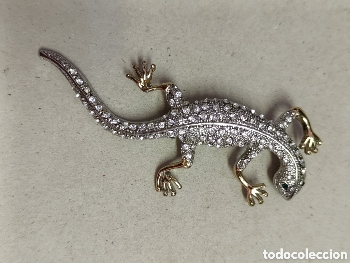 Joyeria: BROCHE DE BISUTERIA REPRESENTADO SALAMANDRA. - Foto 2