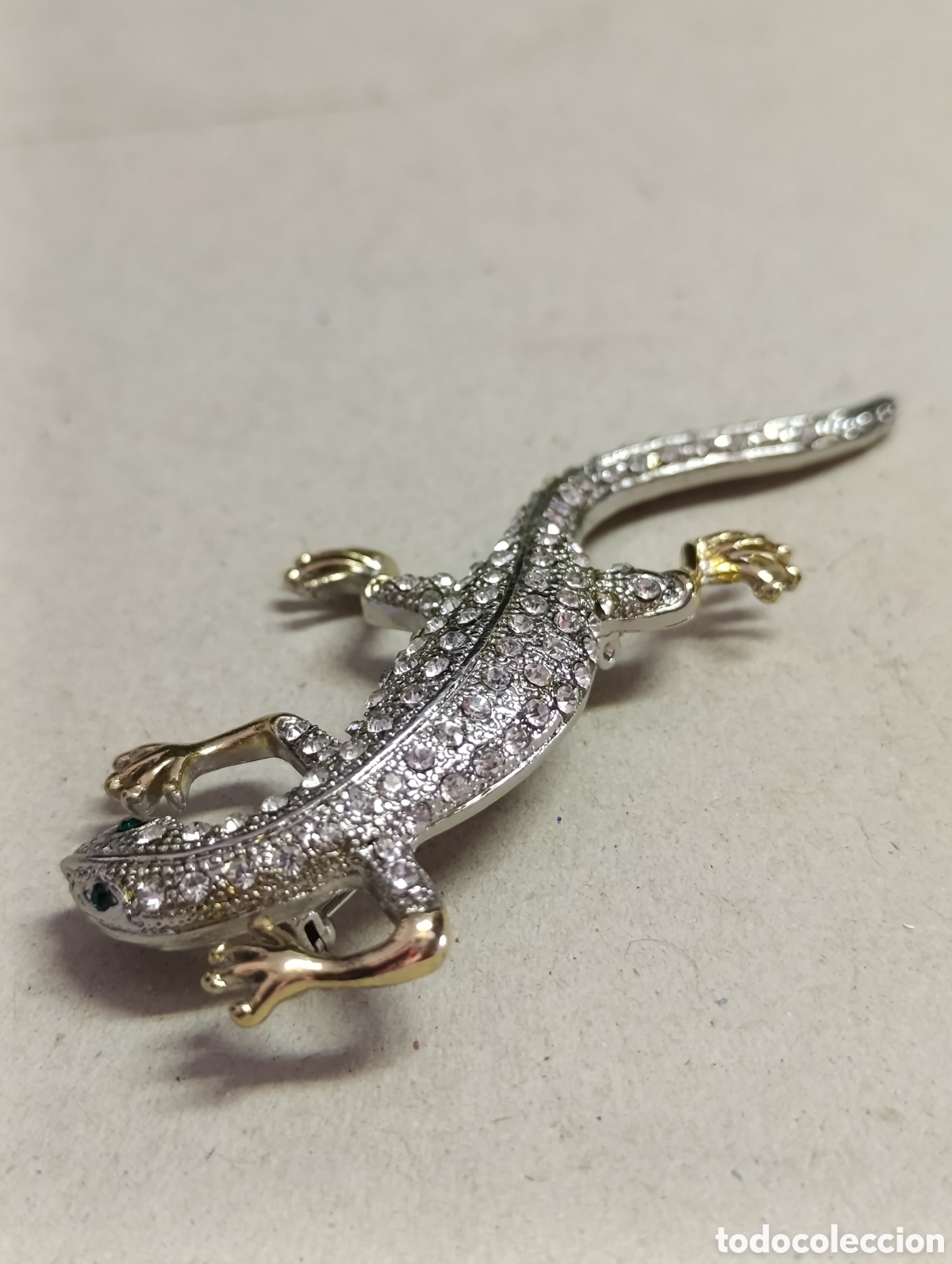 Joyeria: BROCHE DE BISUTERIA REPRESENTADO SALAMANDRA. - Foto 4