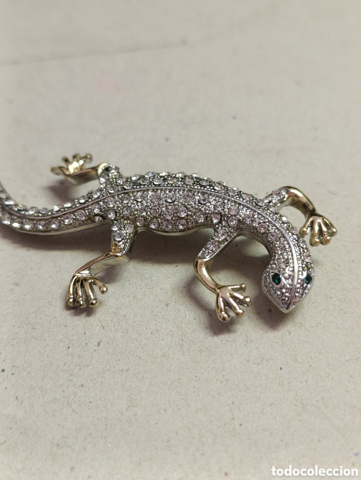 Joyeria: BROCHE DE BISUTERIA REPRESENTADO SALAMANDRA. - Foto 5