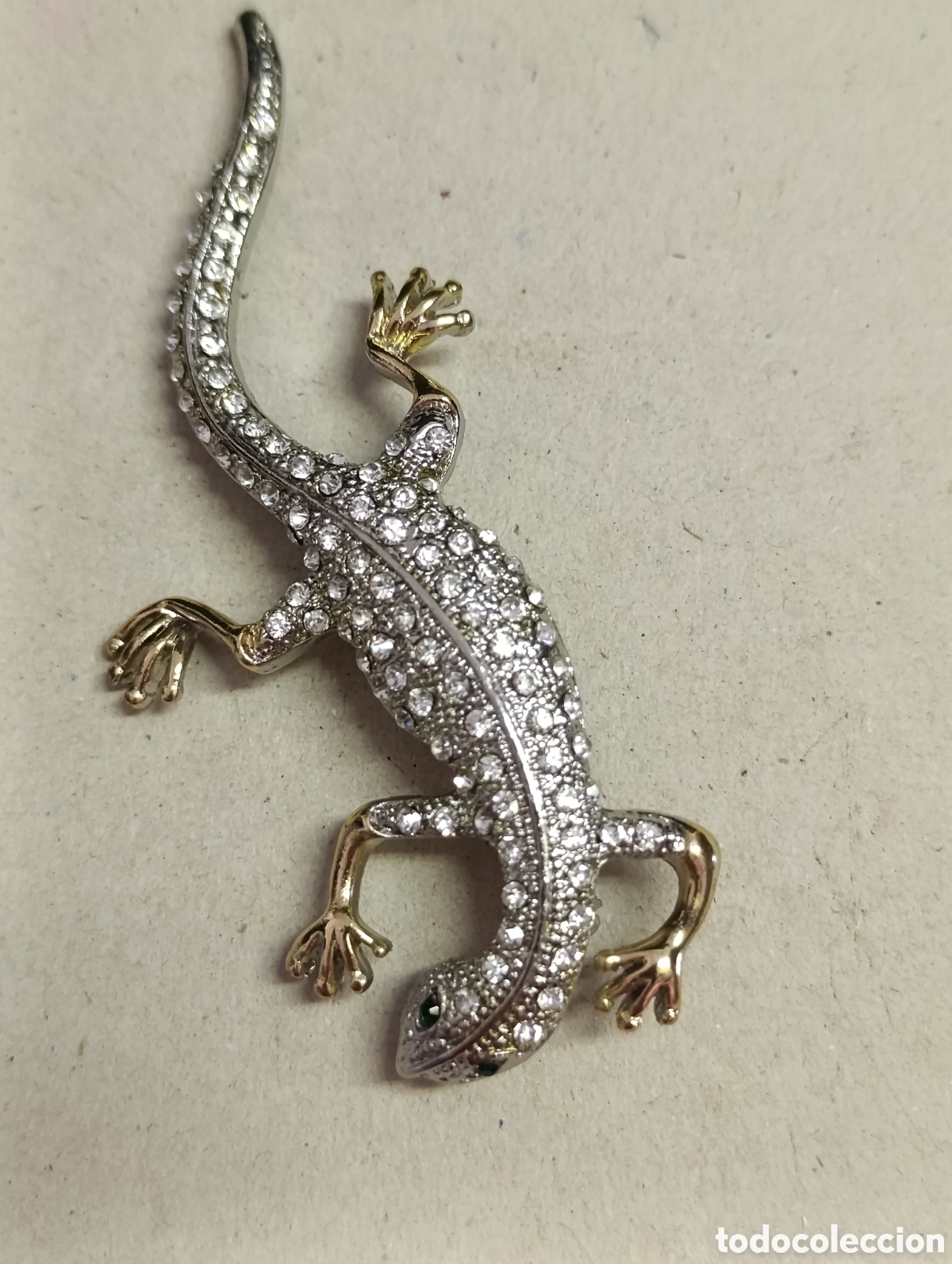 Joyeria: BROCHE DE BISUTERIA REPRESENTADO SALAMANDRA. - Foto 8