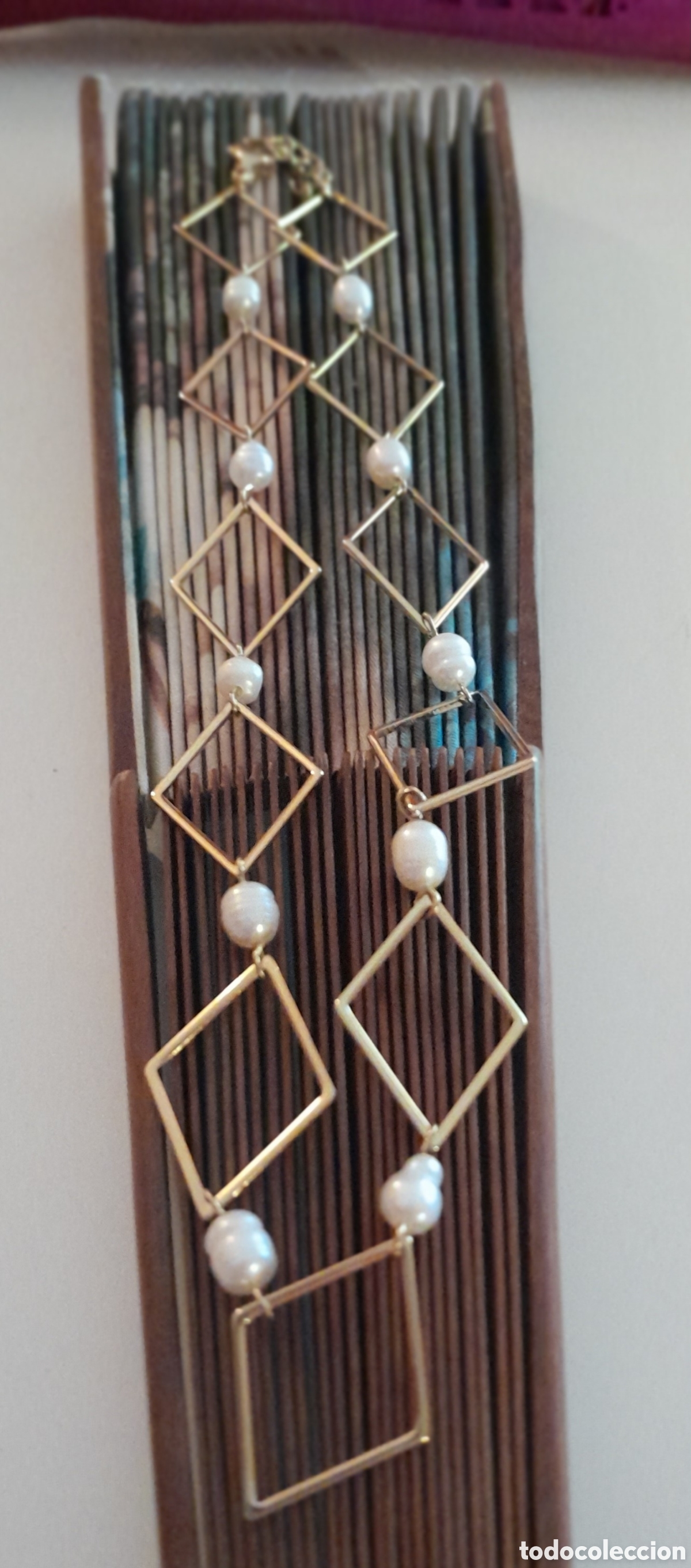 Joyeria: GARGANTILLA CON PERLAS DE RIO CHAPADA EN ORO - Foto 2