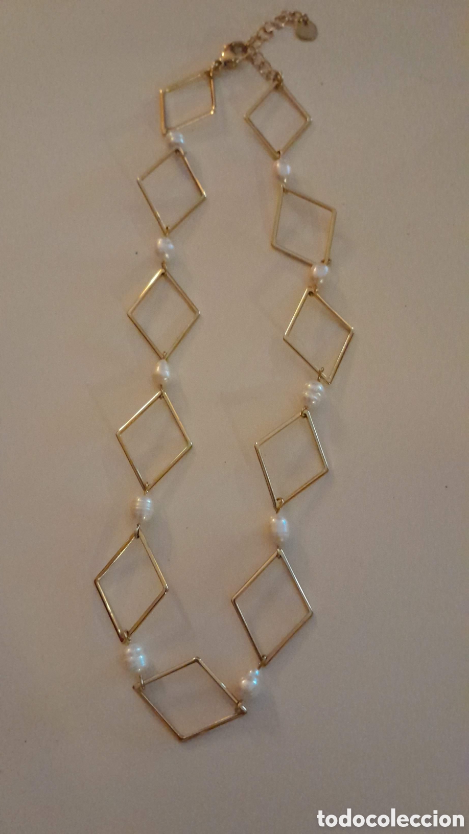 Joyeria: GARGANTILLA CON PERLAS DE RIO CHAPADA EN ORO - Foto 6