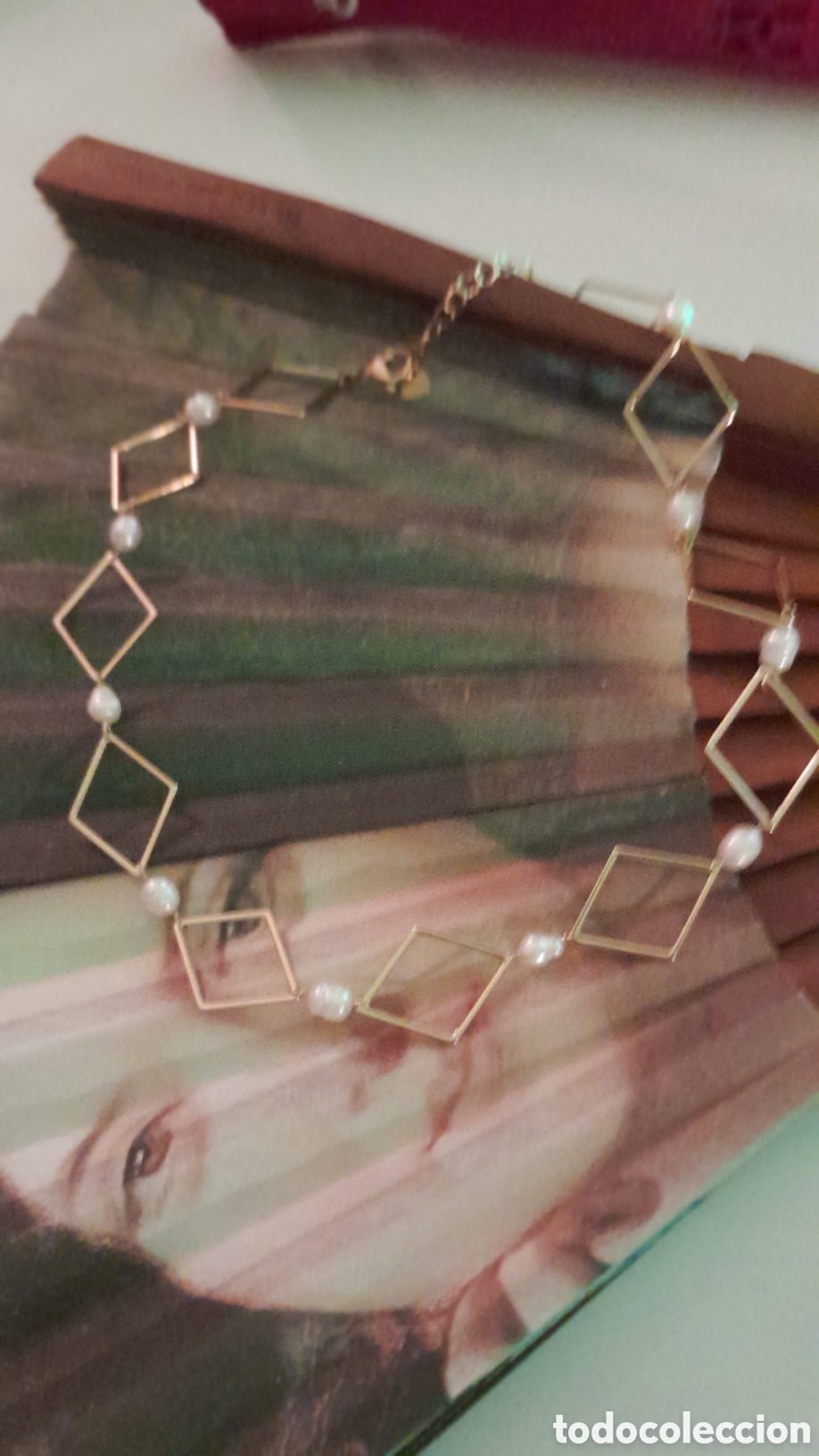 Joyeria: GARGANTILLA CON PERLAS DE RIO CHAPADA EN ORO - Foto 3