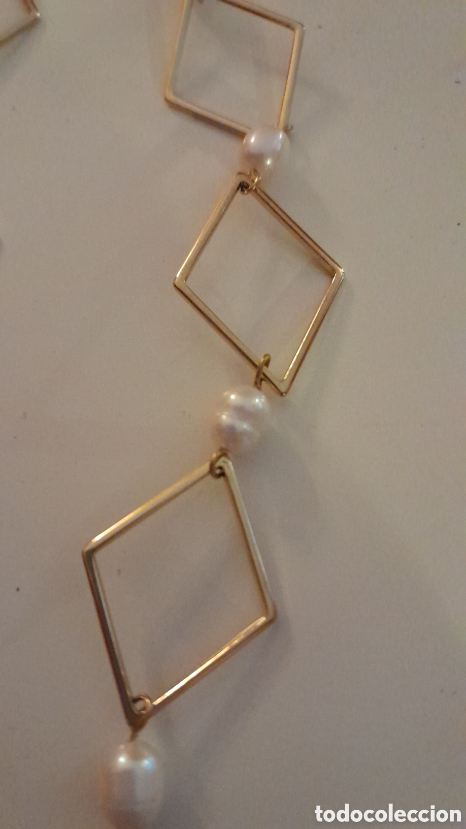 Joyeria: GARGANTILLA CON PERLAS DE RIO CHAPADA EN ORO - Foto 7