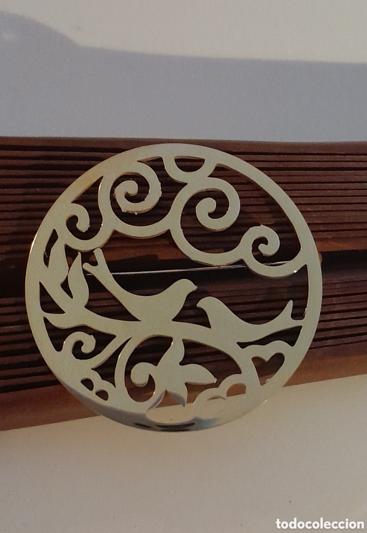 Joyeria: Broche chapado con pajaros - Foto 7