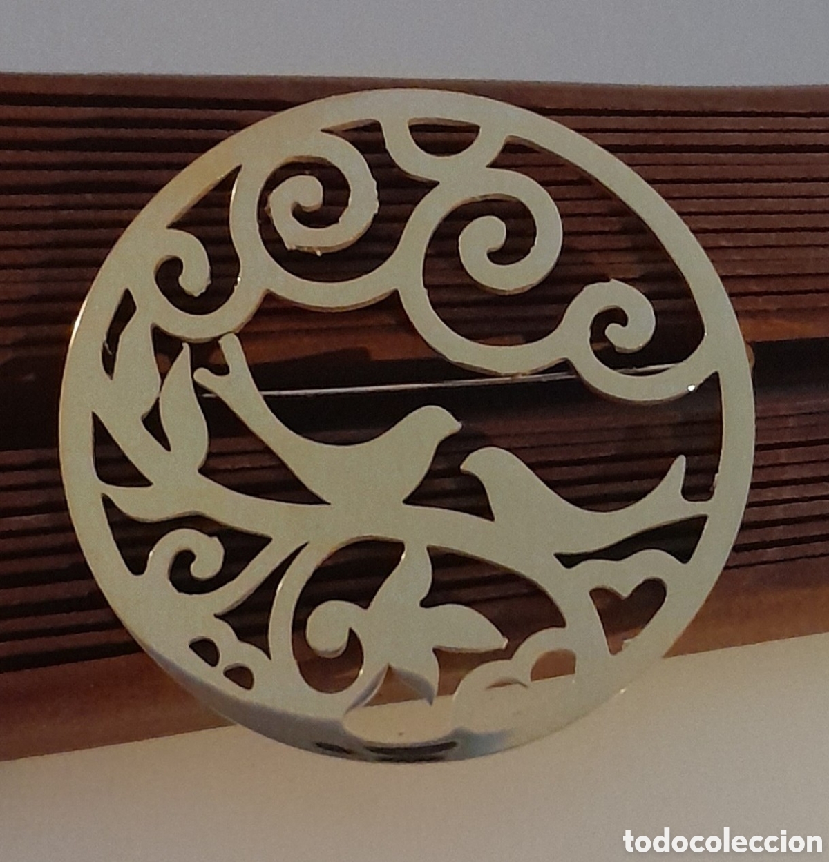 Joyeria: Broche chapado con pajaros - Foto 8