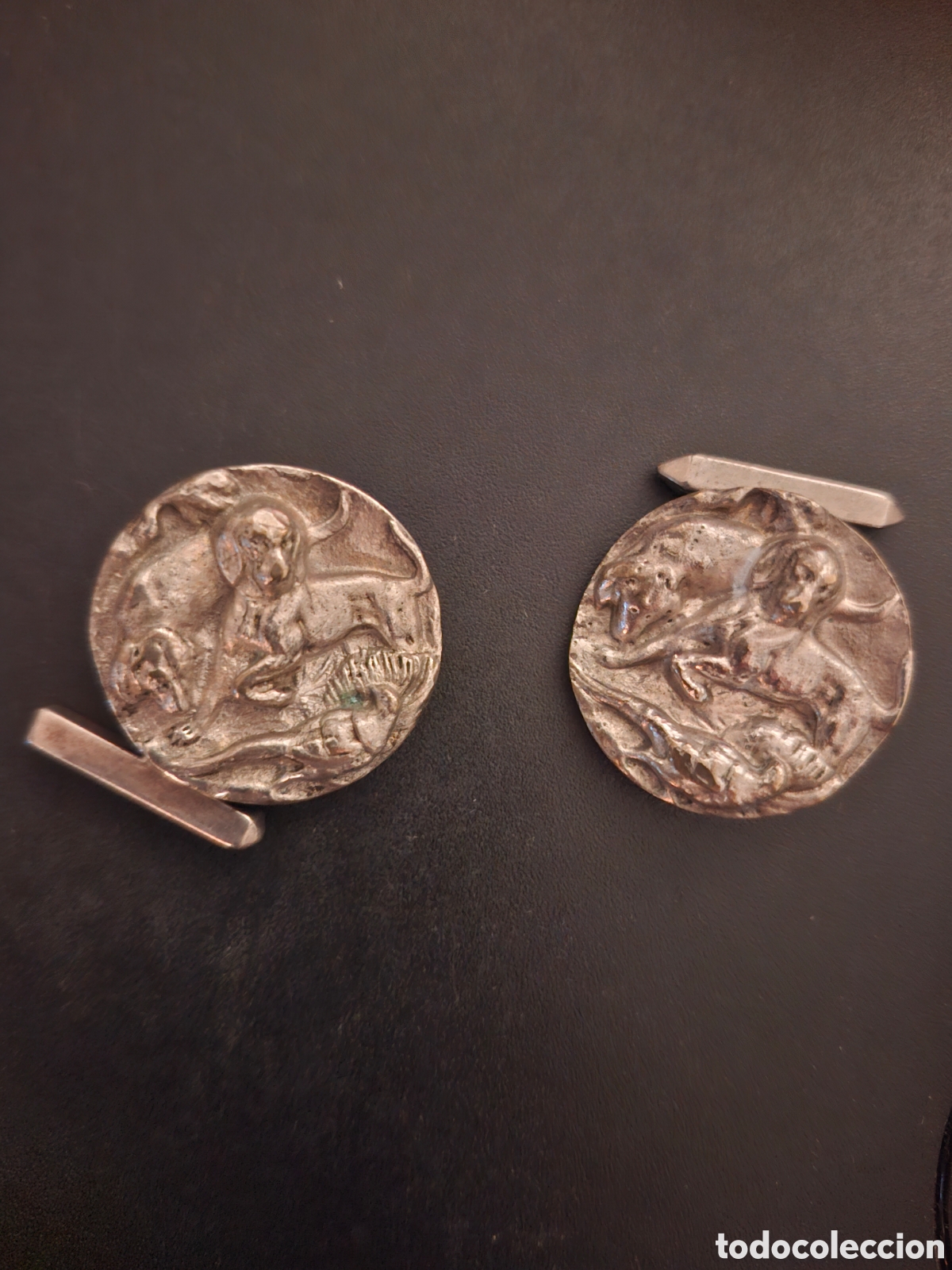 Joyeria: gemelos caballero plateados - Foto 1