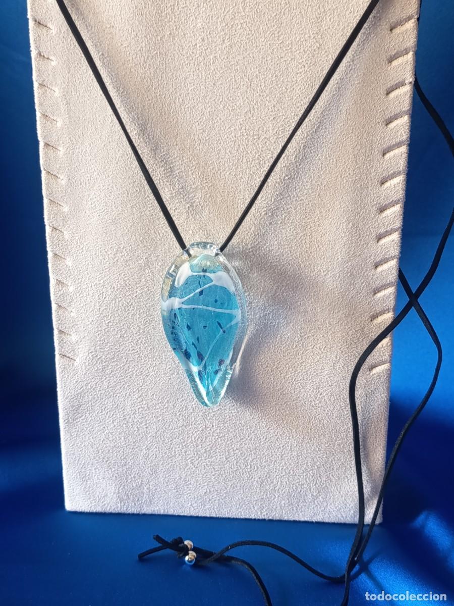 Joyeria: COLGANTE EN CRISTAL DE MURANO EN VARIOS TONOS DE VERDE Y DORADO