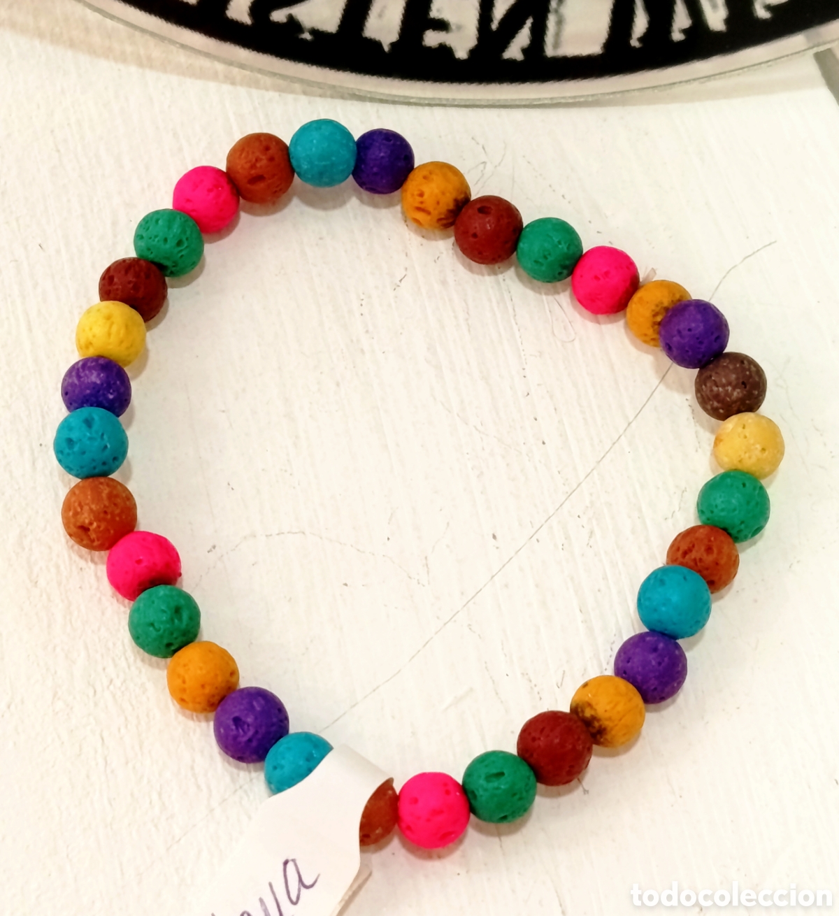 Joyeria: Pulsera de protecci&oacute;n de lava volc&aacute;nica preparada energ&eacute;ticamente con palo santo