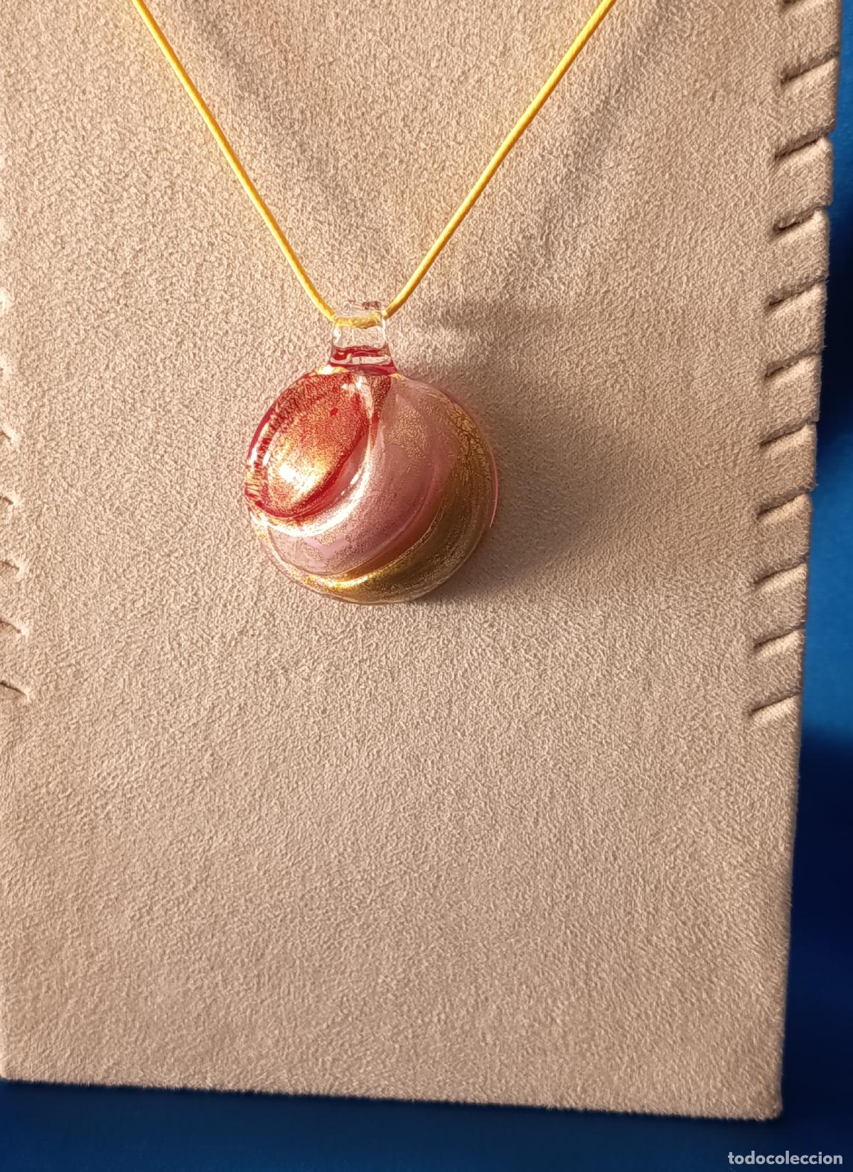 Joalharia: LINDO DIJE DE CRISTAL DE MURANO EN ROJO, ROSA Y DORADO