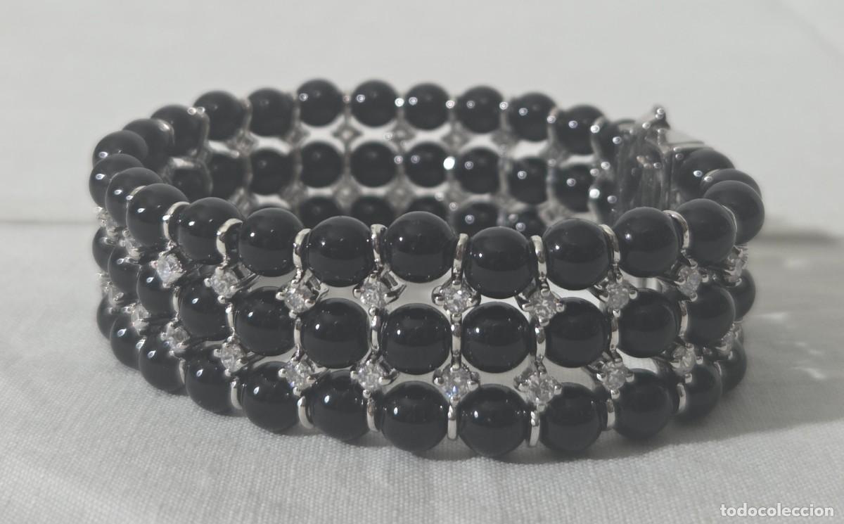 Joyeria: Pareja de pulseras en metal plateado - Foto 4