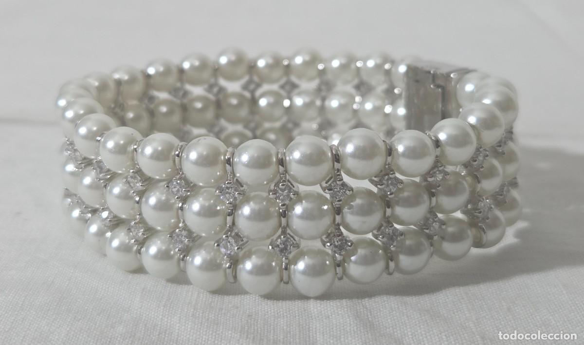 Joyeria: Pareja de pulseras en metal plateado - Foto 11