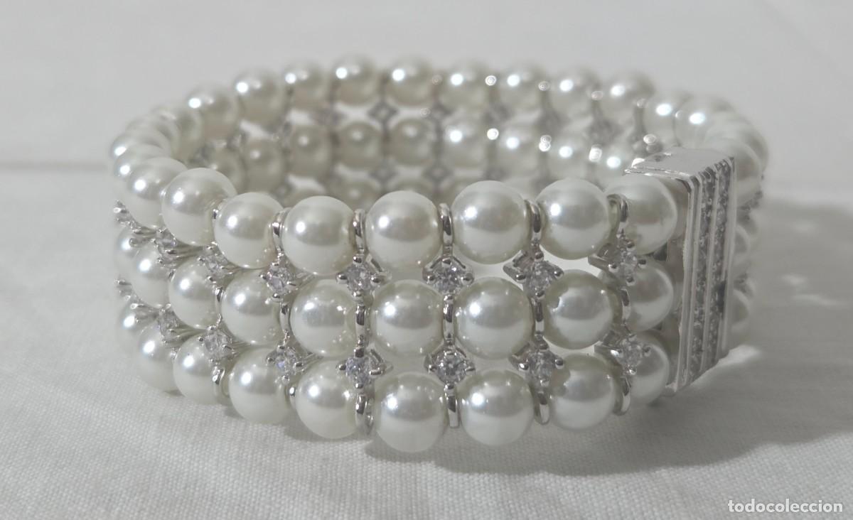 Joyeria: Pareja de pulseras en metal plateado - Foto 12
